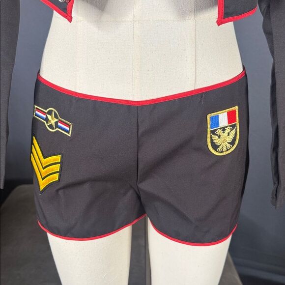 Leg Avenue Black Sexy Trooper Uniform Costume Halloween Cosplay Size L NEW *READ - Picture 5 of 14